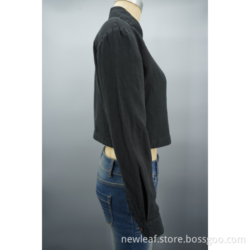 Women`s New Arrival Casual Buton Down Pocket Blouses